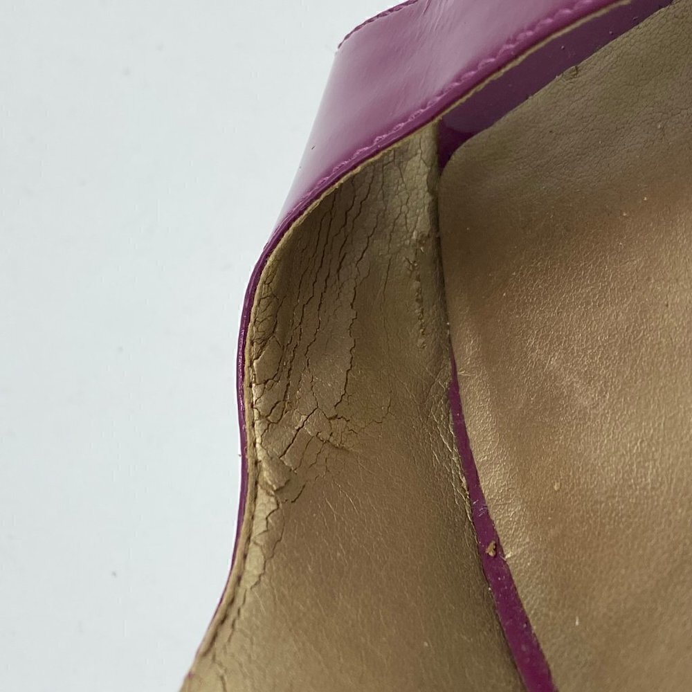 Marc Fisher Women Sandal Platform Wedges Slingback Peep Toe Purple Size 8.5 - Picture 8 of 8